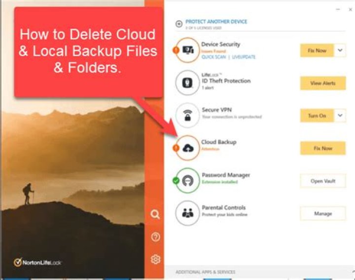How do i access my norton backup files