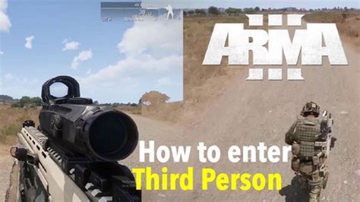 How do you go in 3rd person in arma