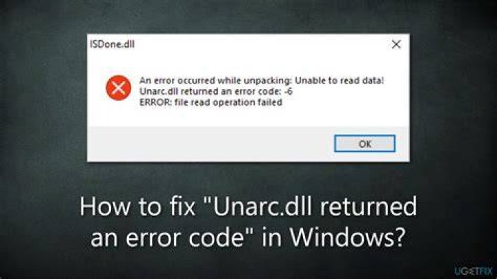 How To Fix Windows Error Code Unarc.Dll Returned - SarkariResult