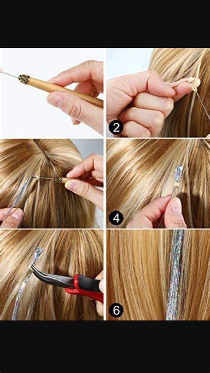 How to install hair tinsel