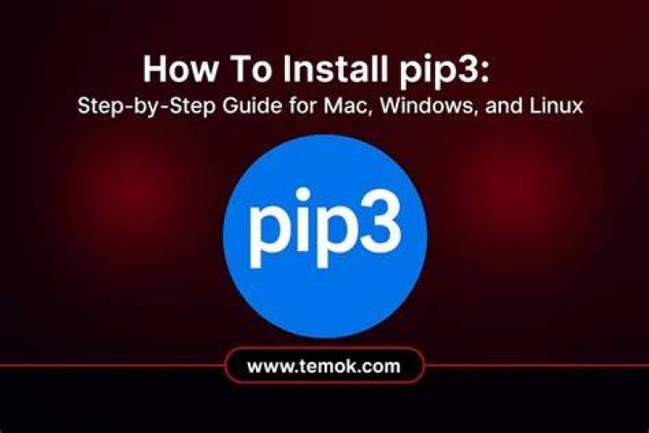 How to install pip3 macos