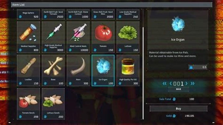 How to Obtain Ice Organs in Palworld