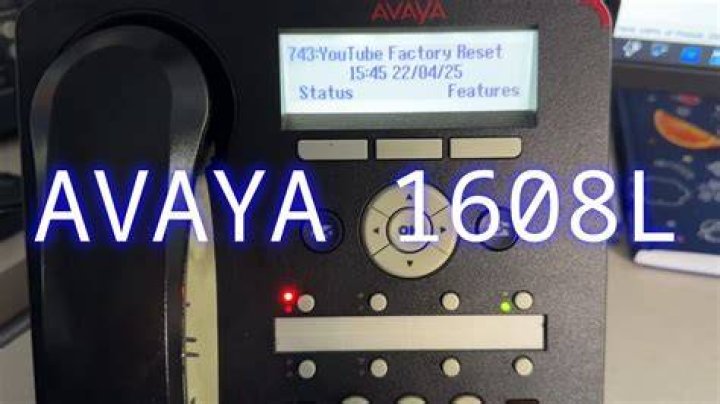 How to reset avaya phone 1608