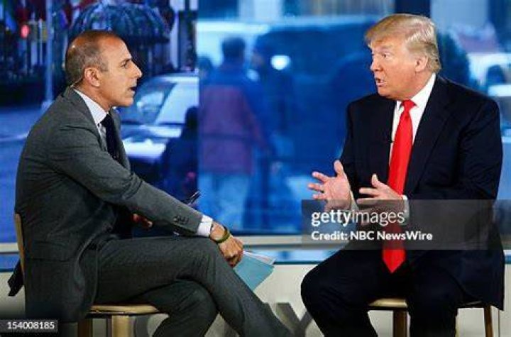 Matt Lauer with Donald Trump