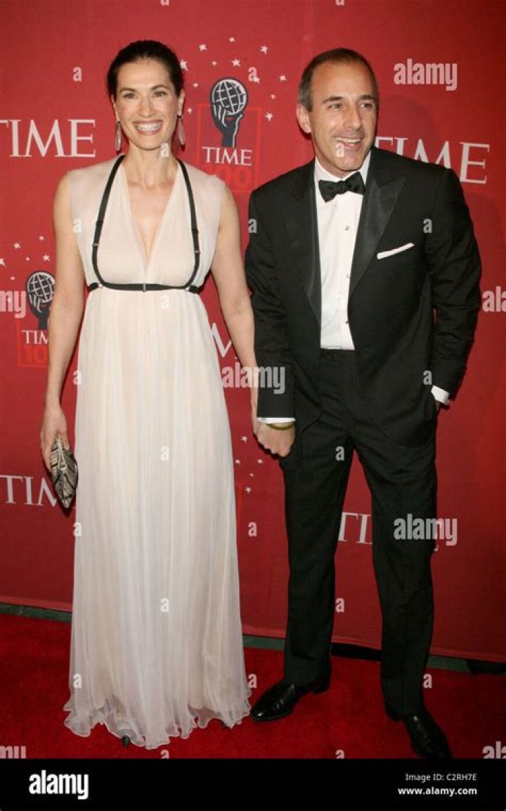 Matt Lauer with his wife Annette Roque