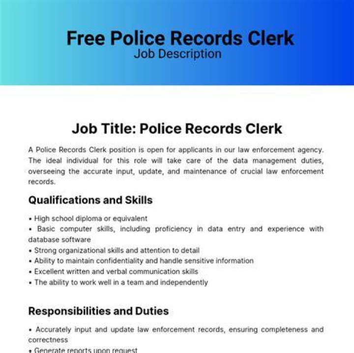 Police Clerk