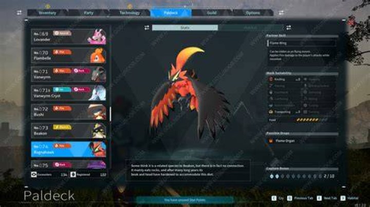 Ragnahawk Breeding in Palworld: Unleash the Fiery Power