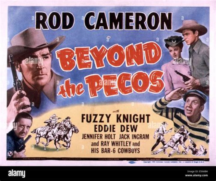 Rod Cameron, Eddie Dew, Jennifer Holt, Jack Ingram, Fuzzy Knight