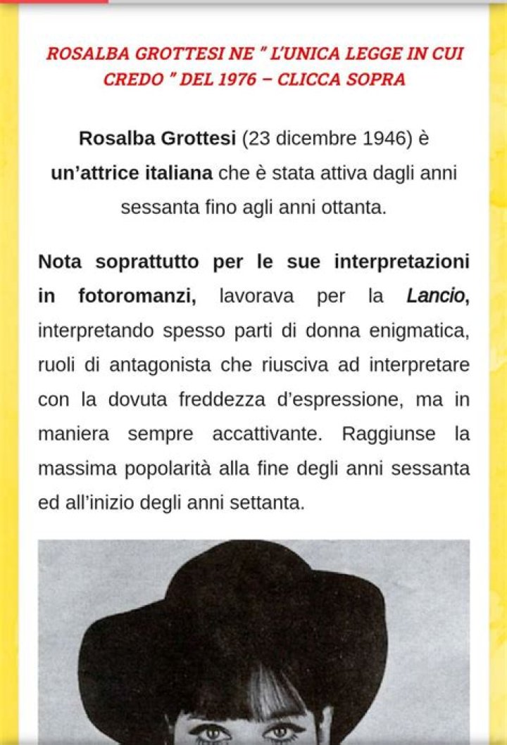Rosalba Grottesi Net Worth