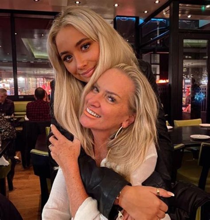 Saffron Barker with her mother