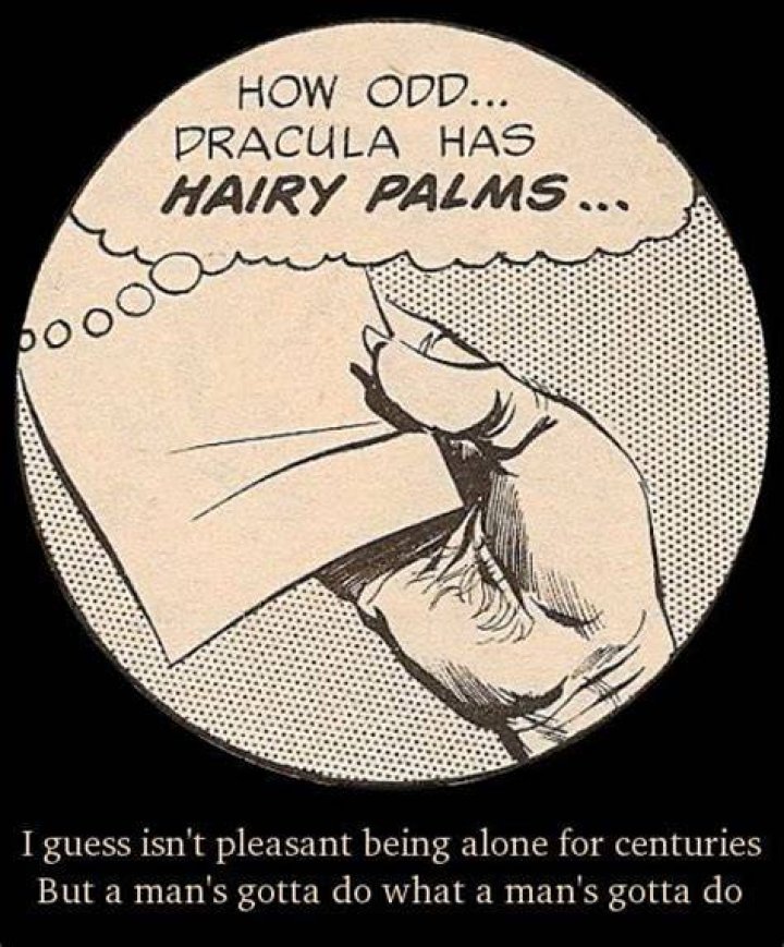 Why did dracula have hairy palms